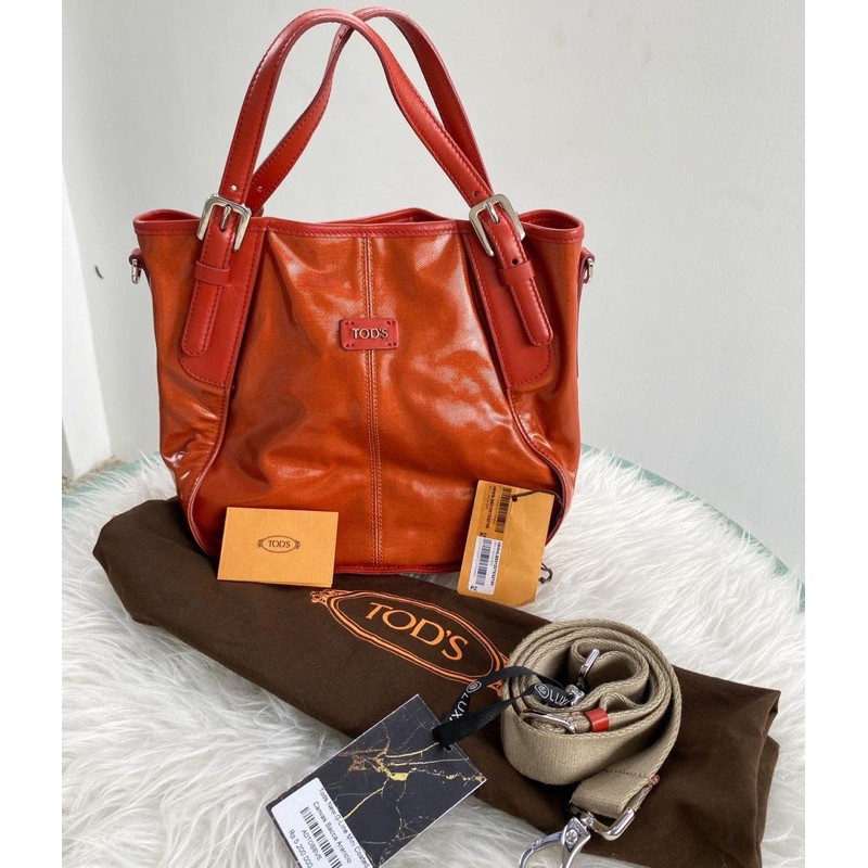 Tods bag Orange preloved