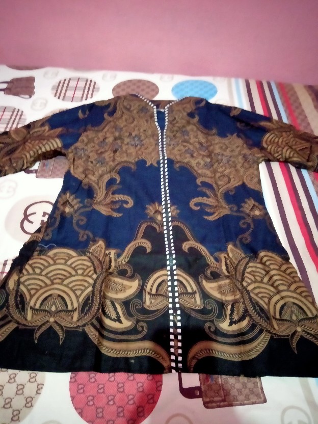Fiorecloth -  Blouse Batik Wanita Atasan Batik Wanita Baju Batik Wanita Ziper Depan Size M L Xl Xxl