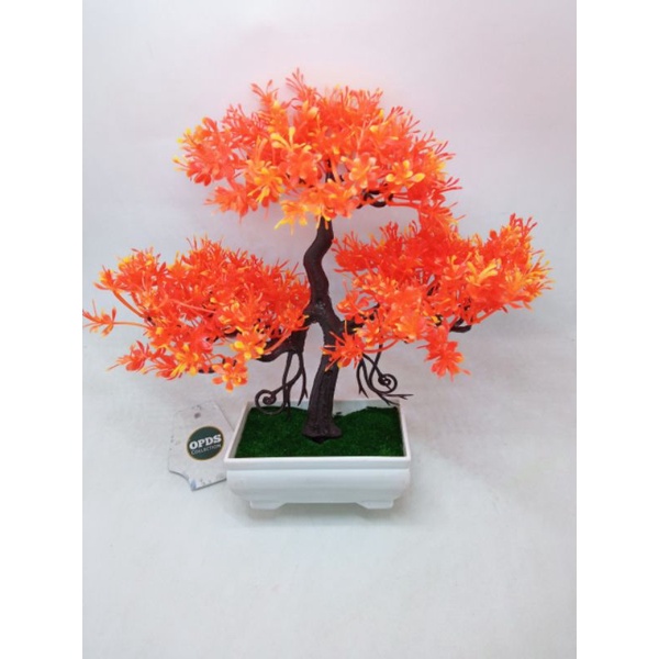 Bonsai Bunga Beringin Bonsai Bunga Siap Pakai Artificial Bunga Bonsai dengan Vas Panjang