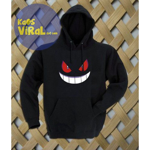 JACKET HOODIE ANIME POKEMON GENGAR JUMPER