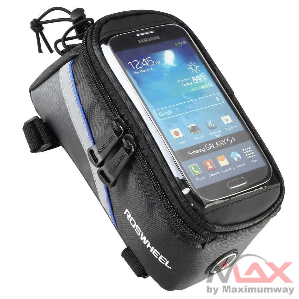 ROSWHEEL Tas Barang Sepeda Smartphone Holder Touch Waterproof - YP35 Warna Hitam