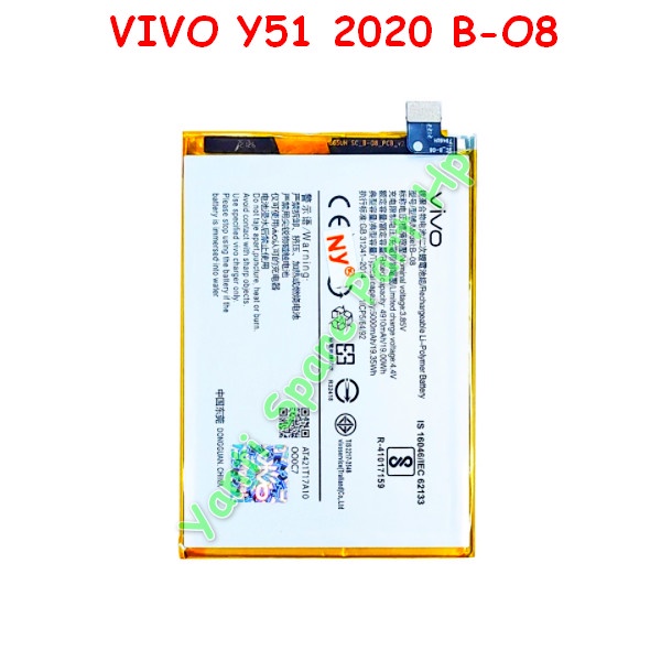 Baterai Vivo Y51 2020 B-08 B08 Original New