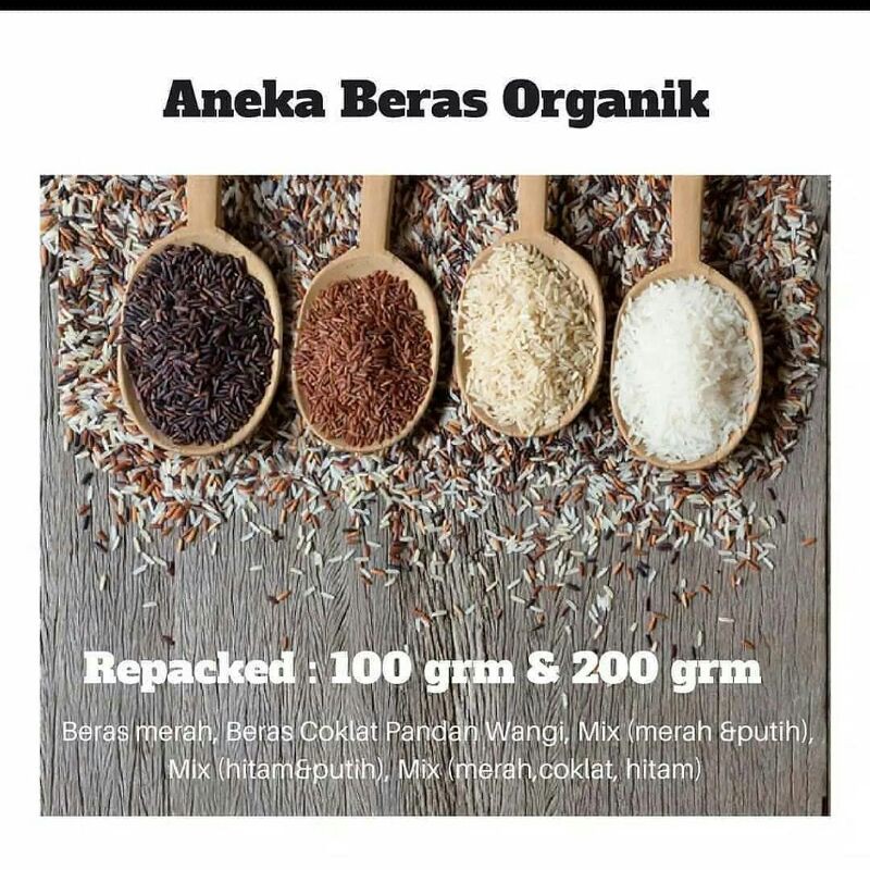 

Beras Organik Putih - cokelat/pecah kulit - merah - hitam