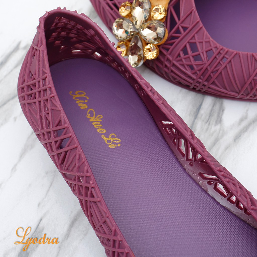 Yodra / Lyodra Paytonn Flat Jelly Shoes Import LDR210 Real Pict