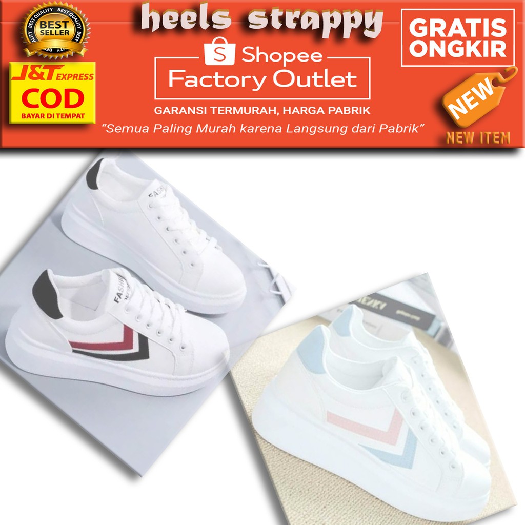 AKC00SW301A Sepatu sneakers wanita import korea ori empuk dan nyaman sneaker canvas airwalk cewek oo