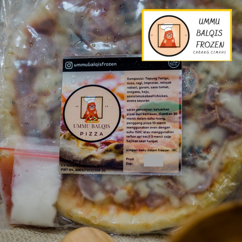 

Ummu Balqis Frozen Pizza Medium Size Isi 1 Pc Non-MSG Halal