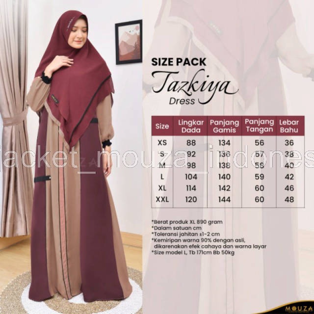 hijacket_mouza_indonesia - TAZKIYA DRESS BY MOUZA INDONESIA | DRESS CANTIK | GAMIS JASMIN KATUN