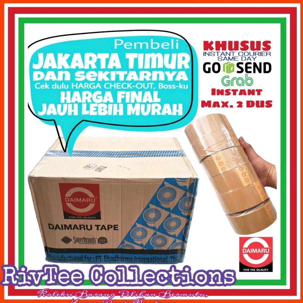 

LAKBAN DAIMARU BARU 2 INCH 90 YARD 48 MM DUS ISI 72 ROLL KHUSUS GRAB