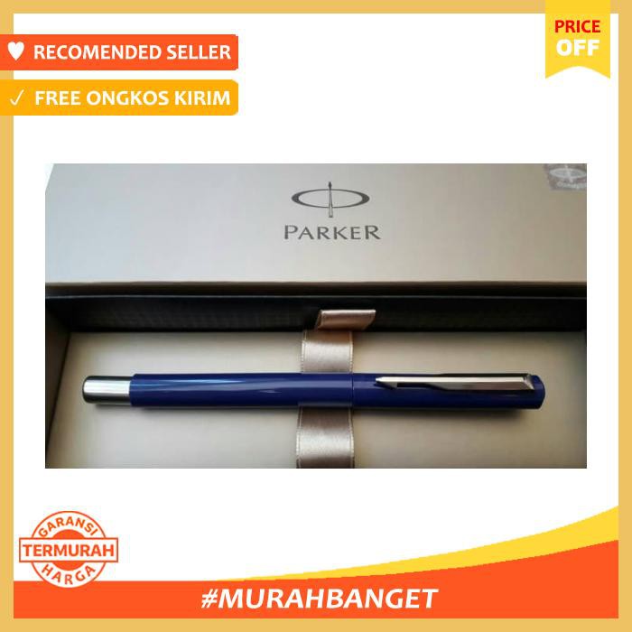 

Pulpen - Paket 1 Klik:1Pcs Parker Vector Standard Blue Rollerball+1Pcs Refill - Alat Tulis