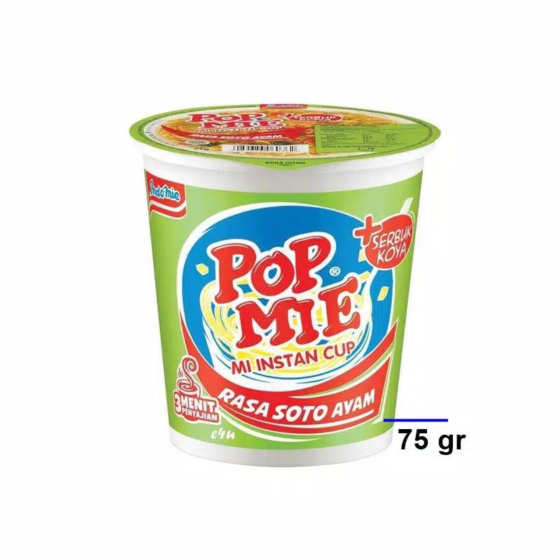 

pop mie gelas 77 gr varian rasa