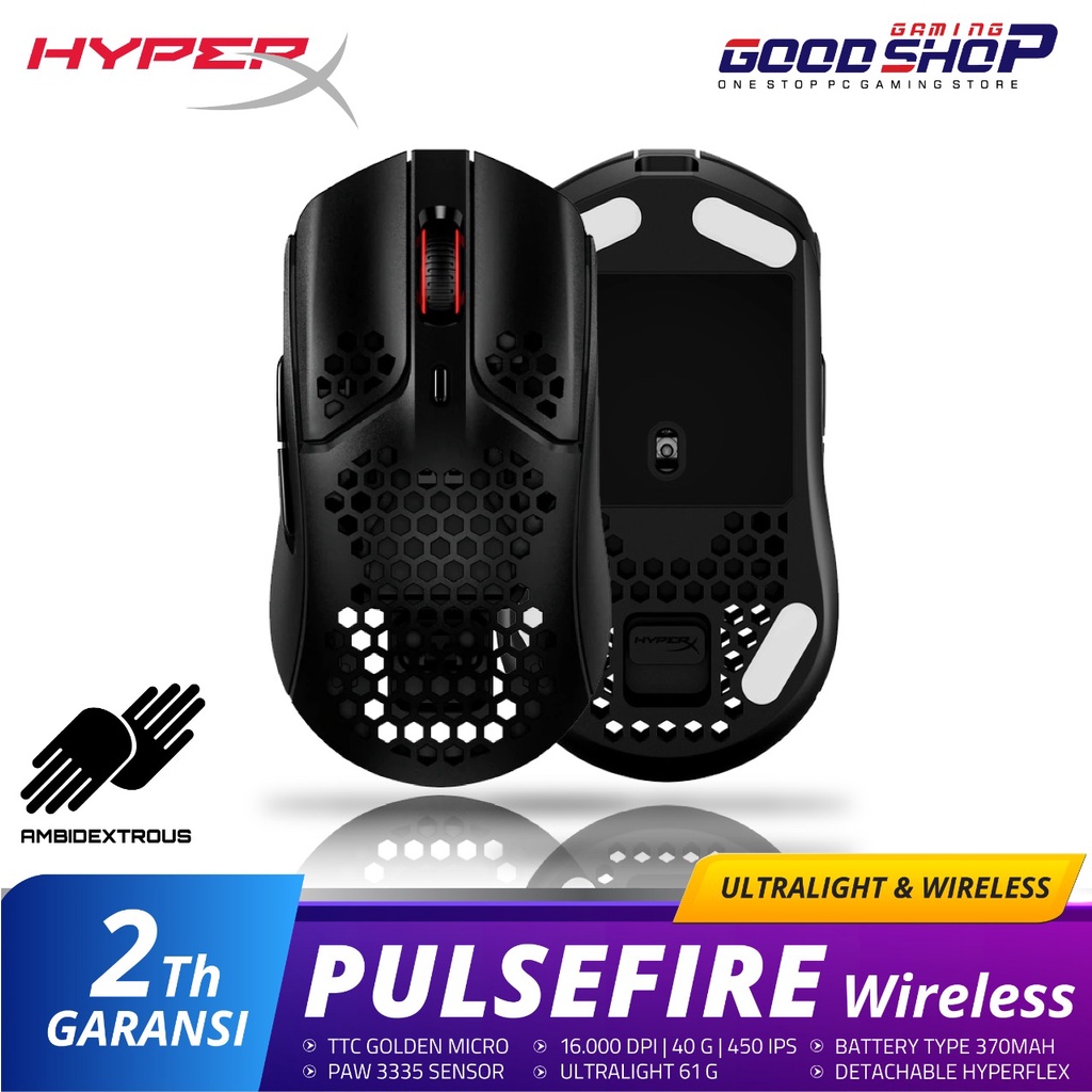 HyperX Pulsefire Haste Wireless - Gaming Mouse