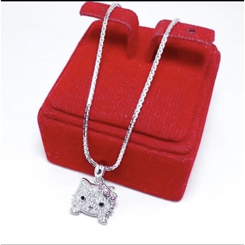 Kalung liontin hellokitty kalung hellokitty perak 925 kalung cewek perak 925