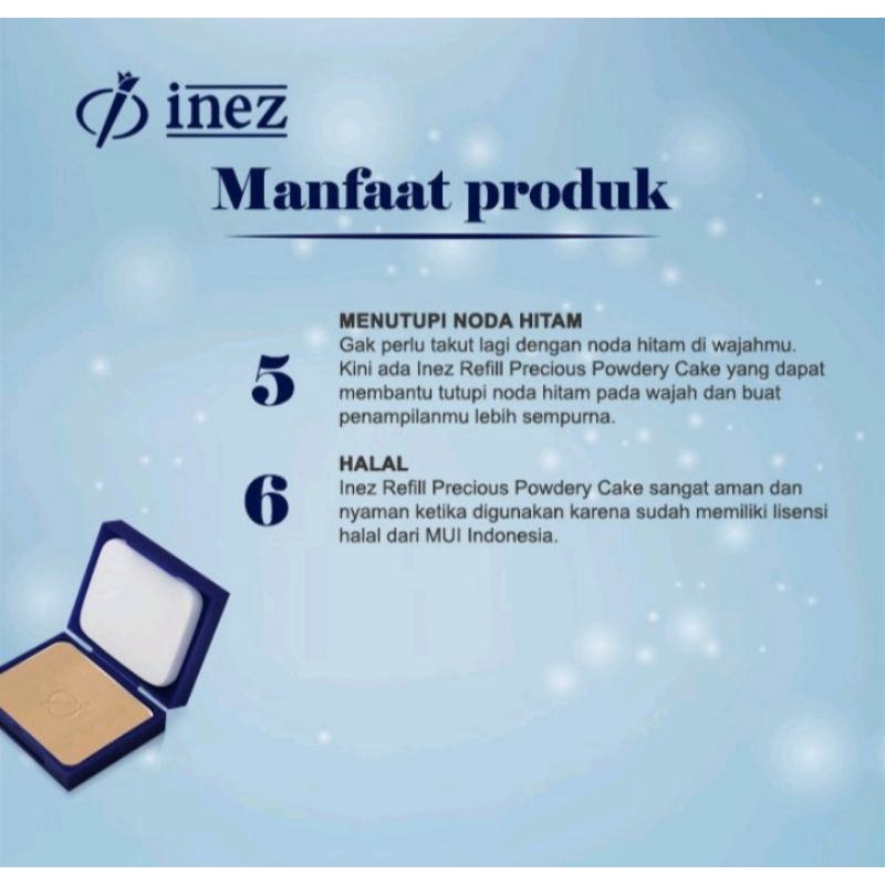 INEZ REFILL PPC/BEDAK TWC/PRECIOUS POWDERY CAKE REFILL/REFILL INEZ TWO WAY CAKE original 100%