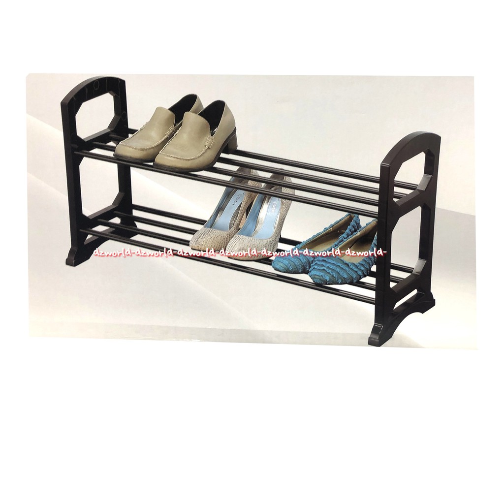 Krisbow Shoe Rack 2tiers Rak Sepatu 2 tingkat 71 x 24 cm