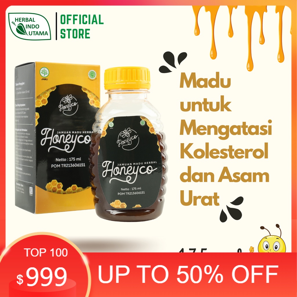 

Madu untuk Mengatasi Kolesterol dan Asam Urat | Honeyco 175 GRAM