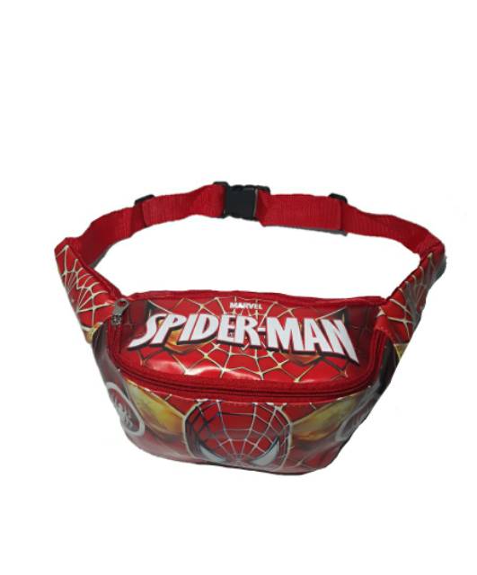 Tas selempang anak - waistbag anak laki - tas anak Spiderman - tas bahu anak