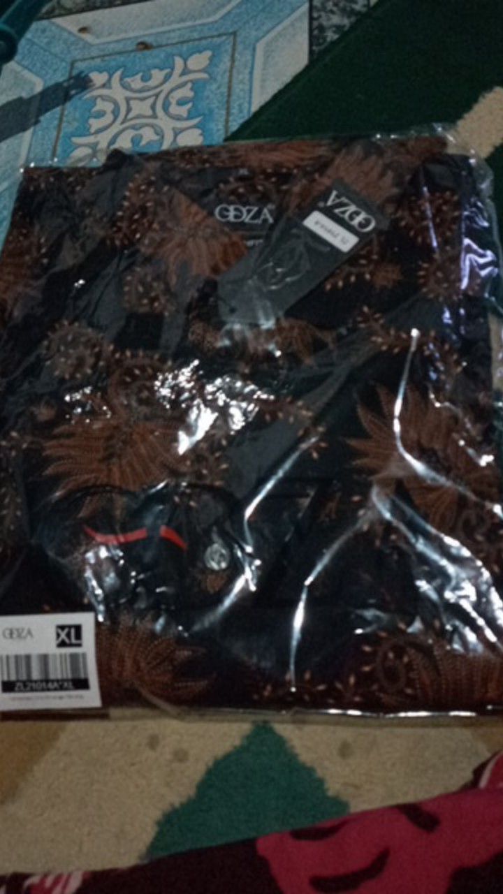 Odza Batik Lengan Panjang Pria Baju Kemeja Pria Modern Batik Katun Solo