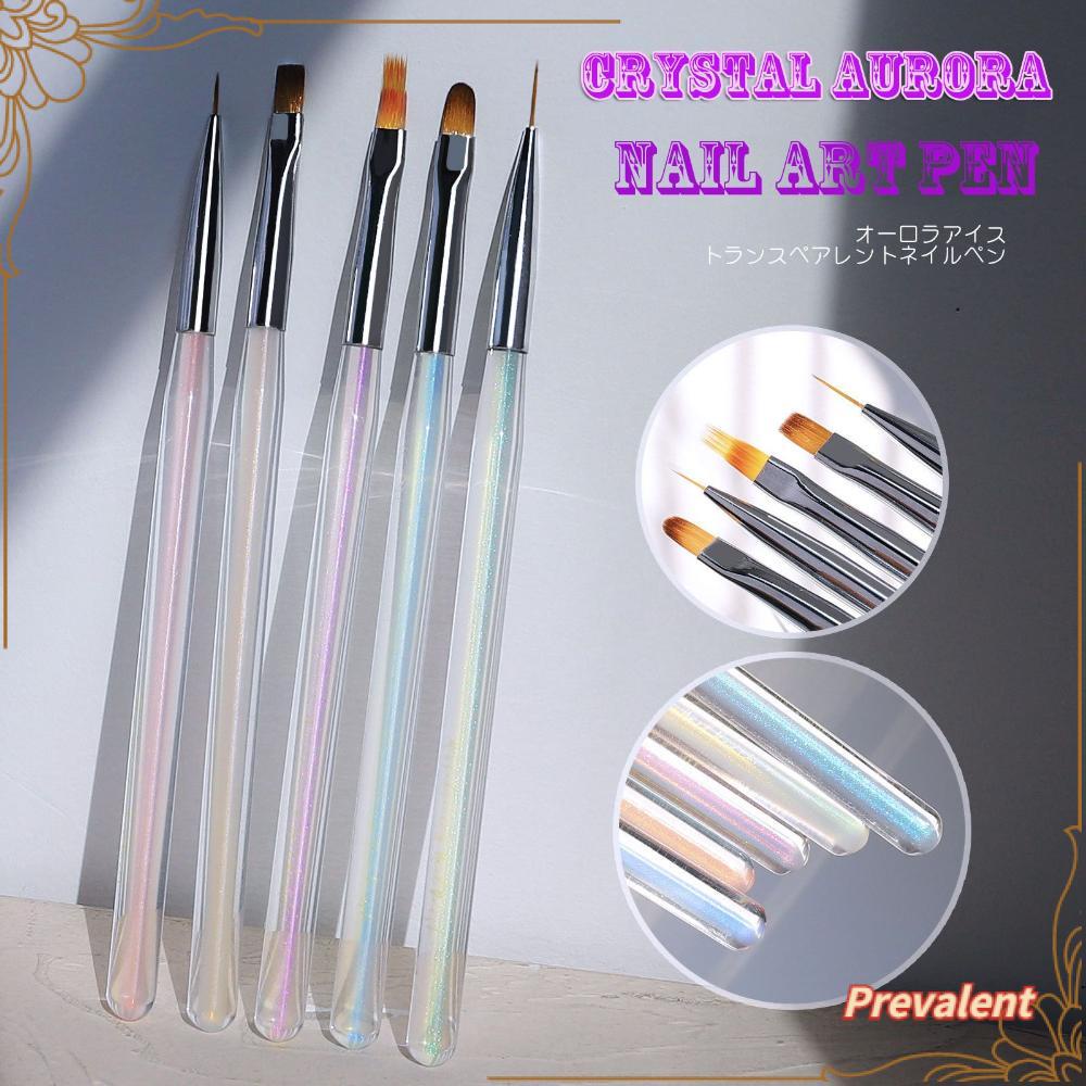 Preva Pen Brush Gambar Nail Art Manicure Dengan Kait Halo