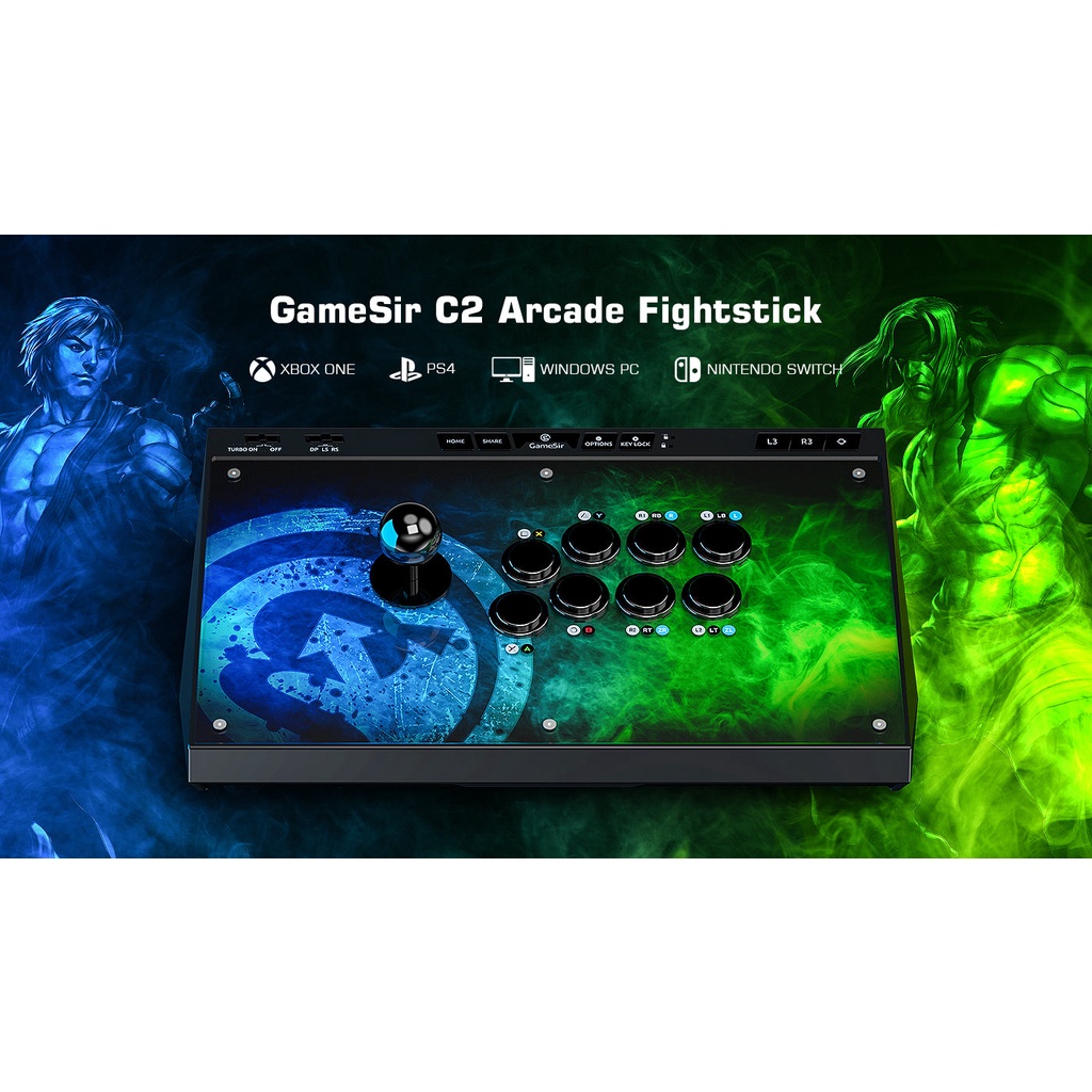 GameSir C2 Arcade Fightstick Gaming Joystick For PS4 PC Switch Xbox One