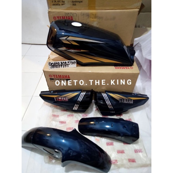 Body bodi set tangki cover aki spakbor RX king Rxking 2002 02 hijau Original Yamaha