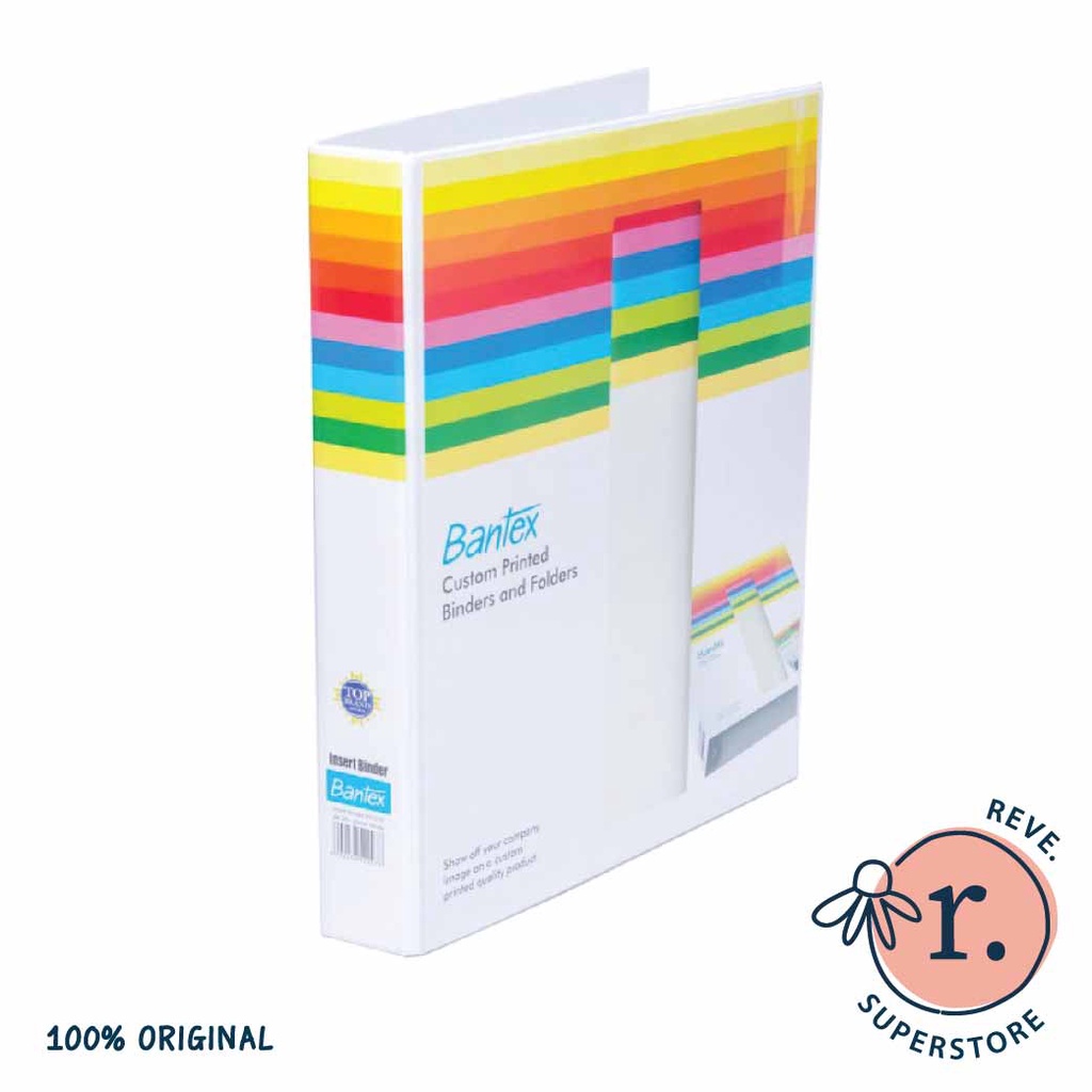 

Bantex Insert Ring Binder 2 Ring 25 mm A4 White #8522 07