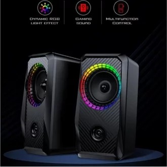 GAMEN GS5 SPEAKER MULTIMEDIA GAMING FOR PC / LAPTOP WITH RGB EFFECT GARANSI RESMI NASIONAL