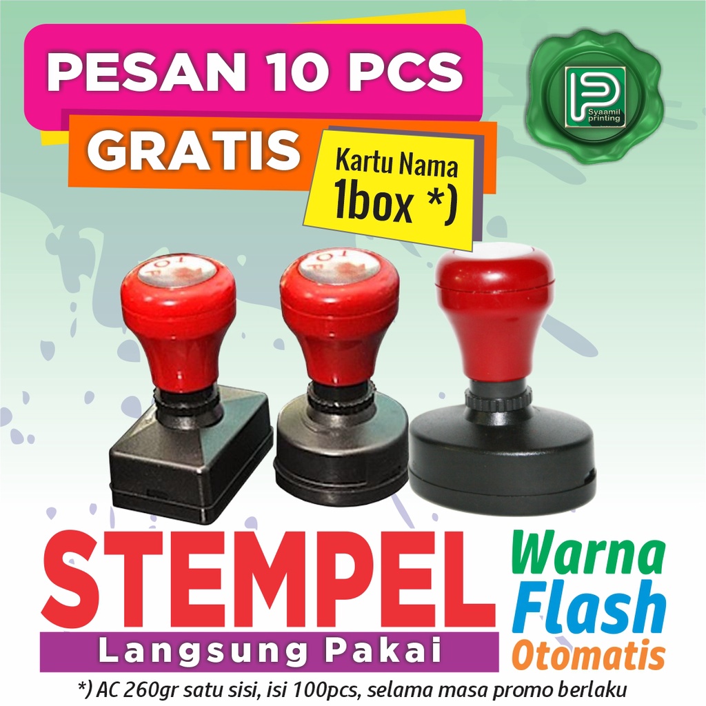 

Stempel Warna Flash size S, Luas < 10cm2