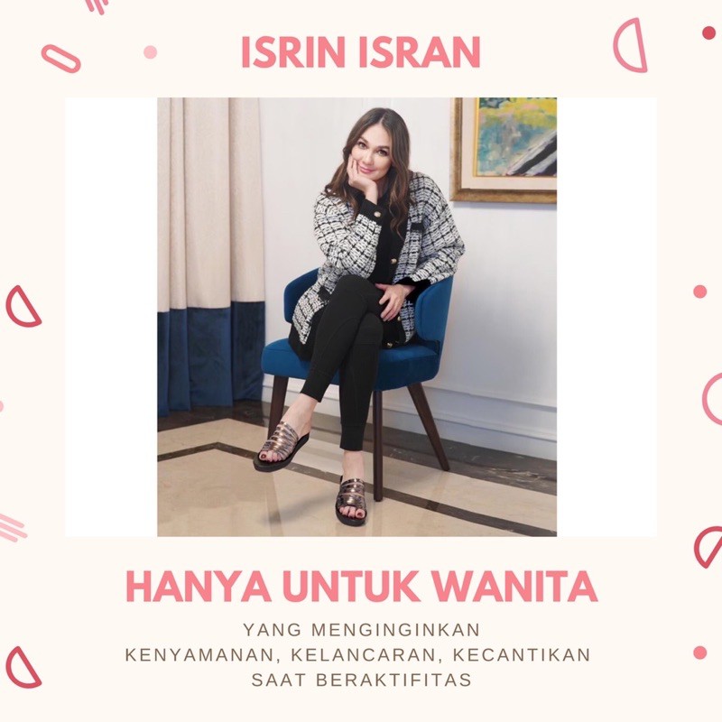 ( MANOHARA ) Sandal Wanita wedges tali nyaman ISRIN ISRAN