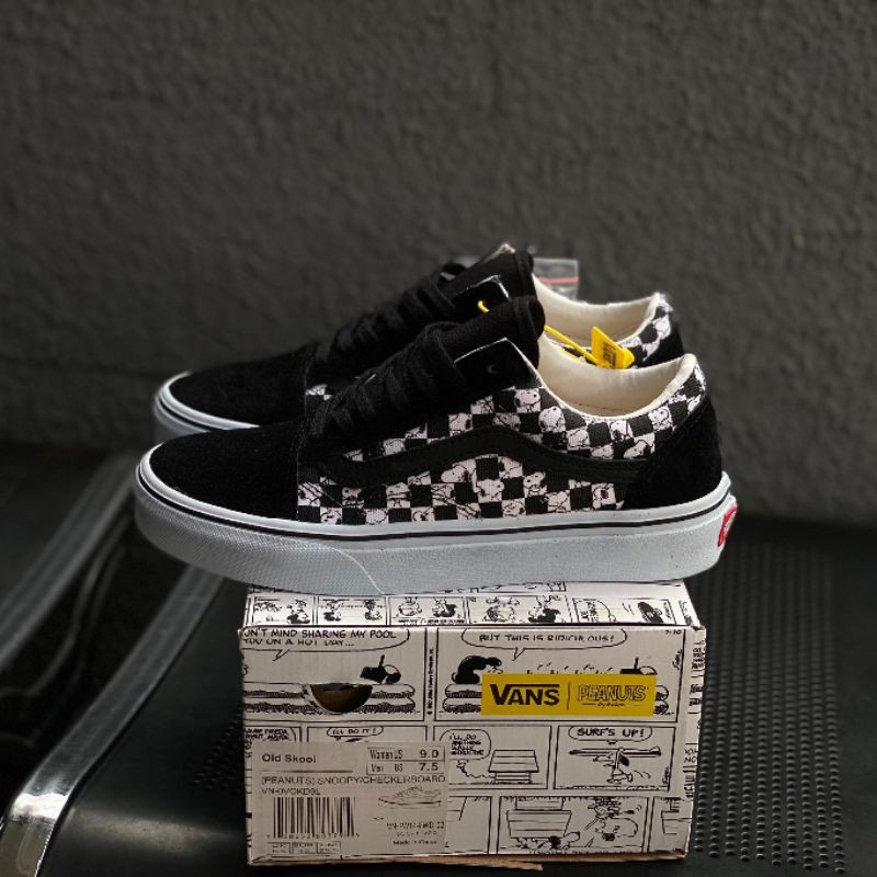 Vans Old Skool Peanut Snoopy Checkerboard