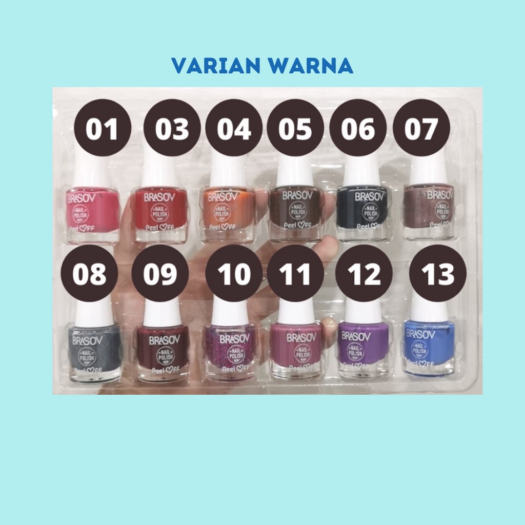 BRASOV NAIL POLISH PEEL OF KUTEK KELUPAS PEEL OFF