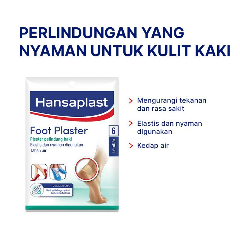 HANSAPLAST Foot Plester Isi 6 Lembar