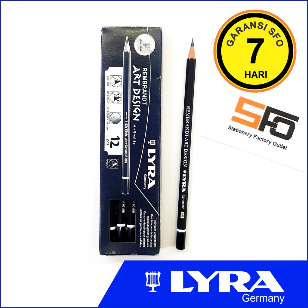 

Pensil Lyra Art Design 669 8B - Graphite Pencil 8B