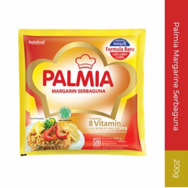 

SEMBAKO - Palmia Margarin Serbaguna 200 Gram Saset Mentega Butter