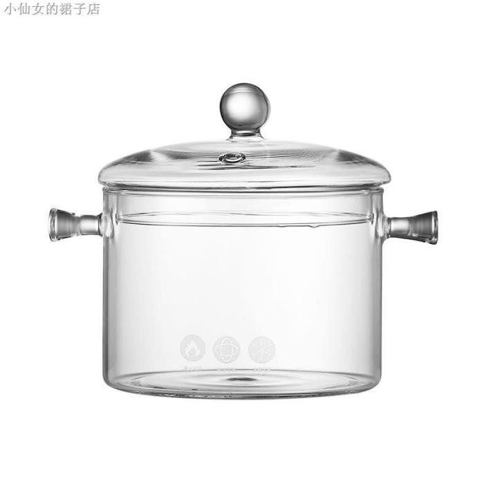 Panci Sup Model Transparan Binaural Elektrik Bahan Kaca Kera Fleurlovin24