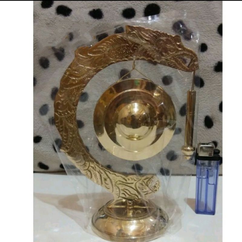 Miniatur Gong motif naga diameter 20cm
