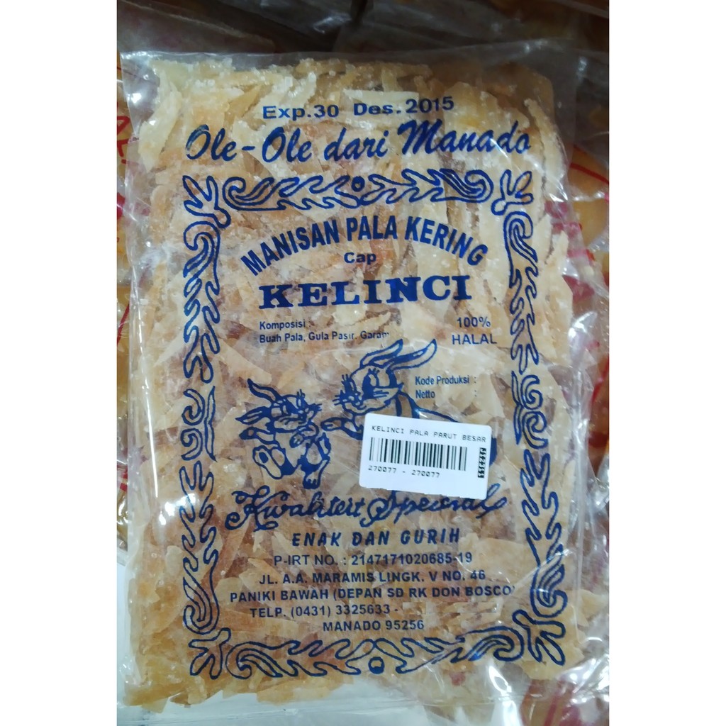 

Kelinci Pala Manis Parut Serut Ole - Ole / Jajanan / Cemilan Khas Manado Minahasa