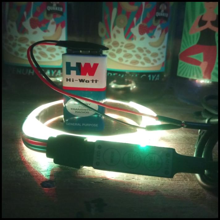 Led Strip Rgb 5050 Waterproof + Controller + Baterai