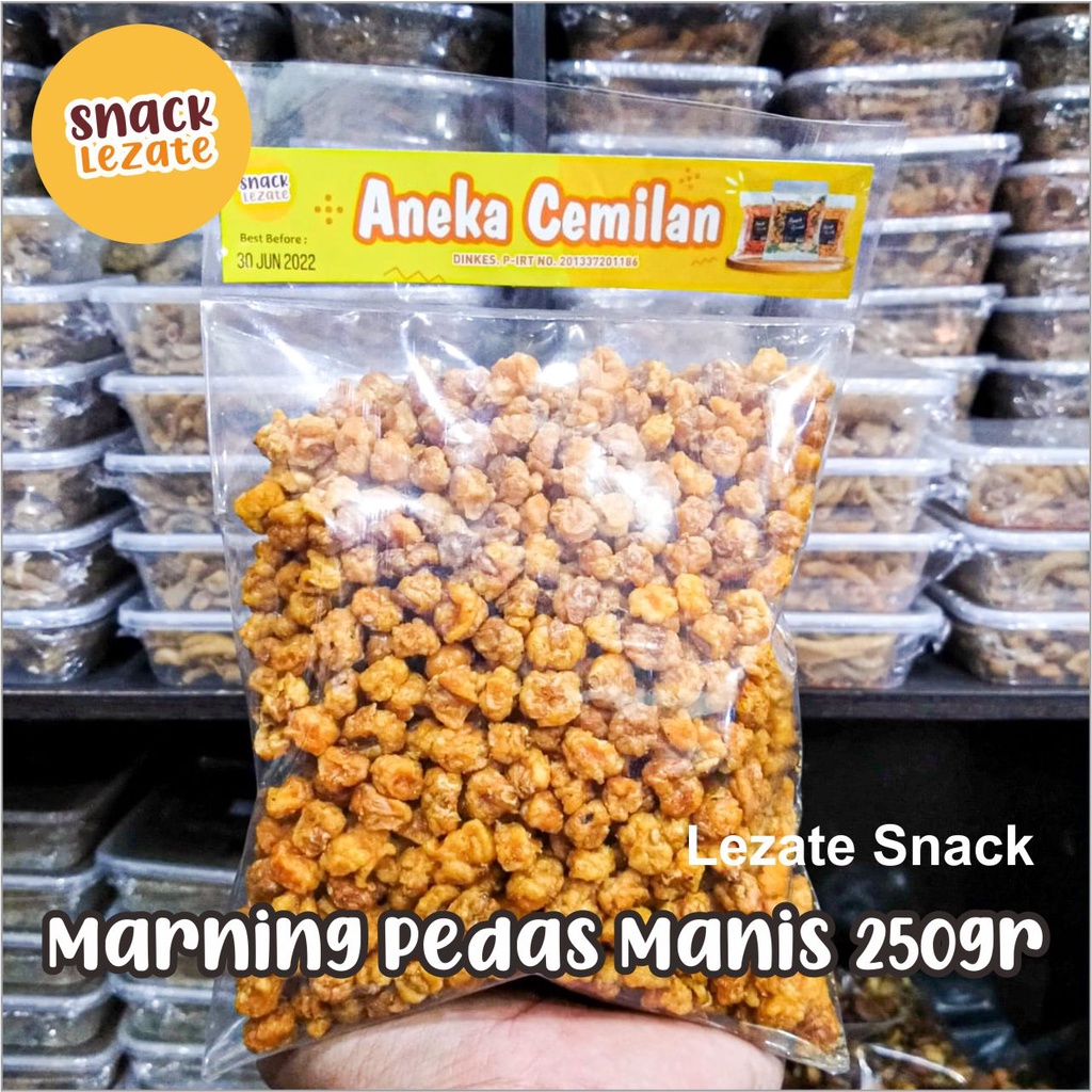 

Marning Pedas Manis 250gr Gurih Renyah / Marning Jagung Pedas Manis / Marneng Jagung Marning Pedas Manis LEZATE SNACK