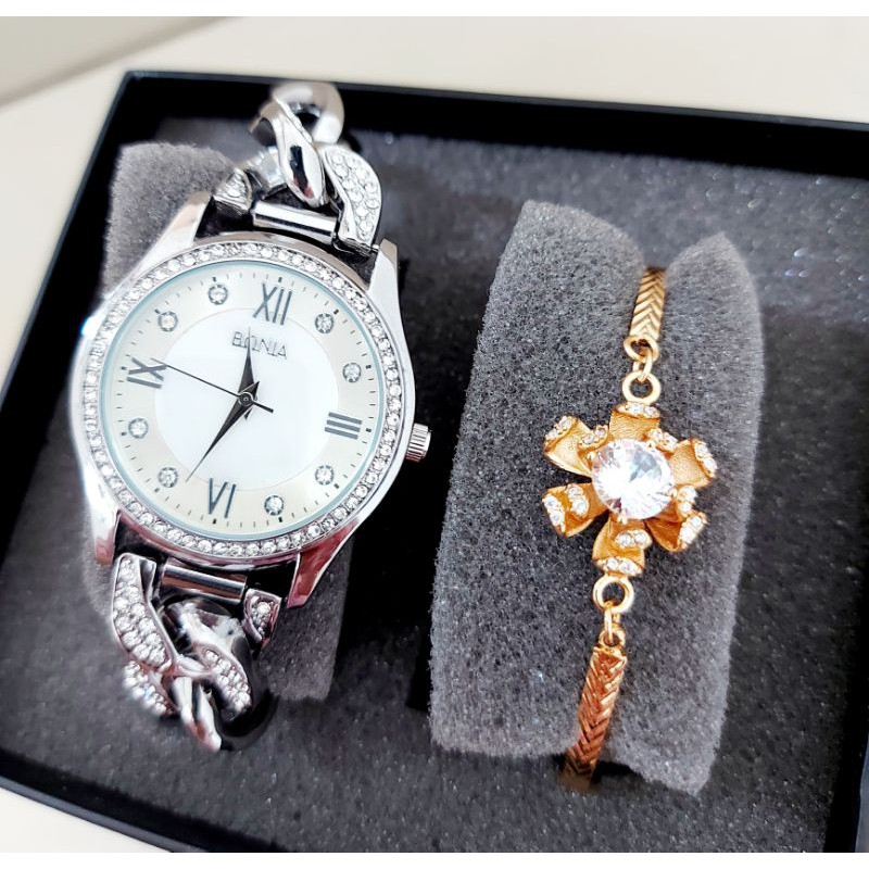 Jam Tangan Fashion kepang Rantai Wanita / Cewek