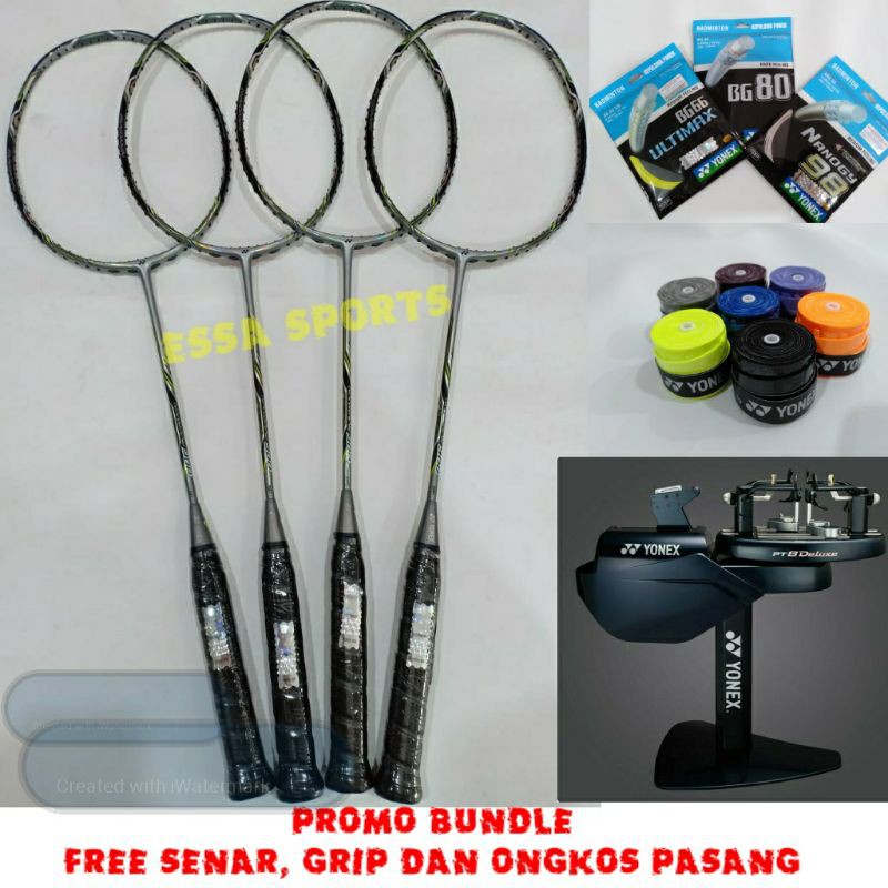 RAKET YONEX NANORAY 900 IP CODE FREE SENAR GRIP DAN ONGKOS PASANG