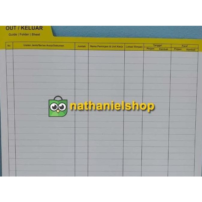 

Office & Stationery | Document Organizer | [For Sale] Out Indikator (Out Guide/Out Sheet) Arsip/Dokumen Isi 15 | Best Seller