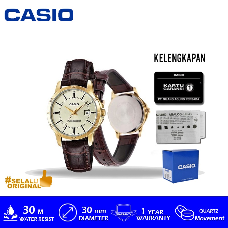 Casio General Analog Ladies LTP-V004GL-9AUDF/LTP-V004GL-9AUDF/LTP-V004GL