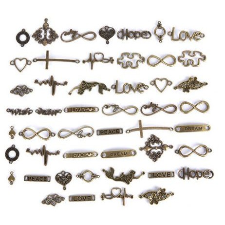 Glory Antique Connector Charm - Conector Charm Thema Glory (50pcs)