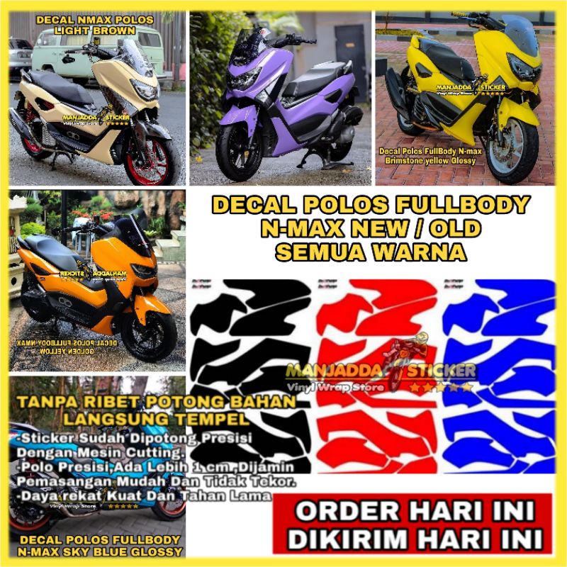 DECAL NMAX POLOS FULLBODY / STIKER SKOTLET NMAX SEMUA WARNA