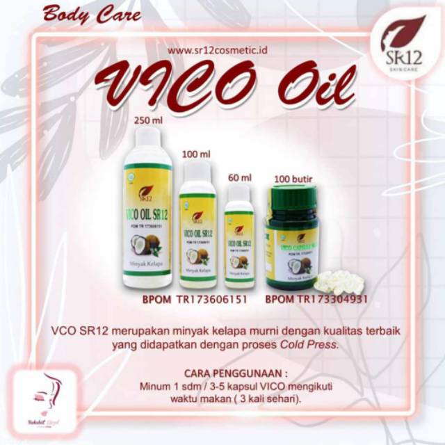

Vico oil SR12 minyak kelapa murni