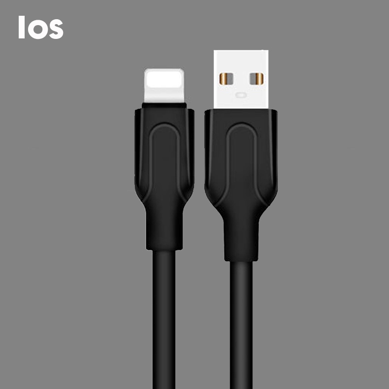 FAST Durable Kabel Data Cable USB Micro Fast Charging Quick charge 3.0A 1000mm Type-c 5.0A Ios Black Support Apple samsung xiaomi huawei oppo vivo realmi HP