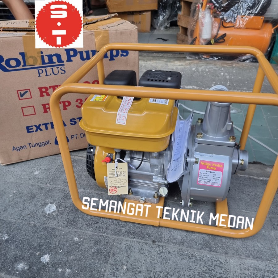 RTP200N MESIN BENSIN POMPA AIR HISAP WATER PUMP 2" 2 INCH ROBIN NARITA