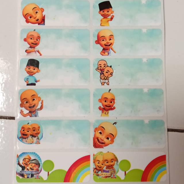 

Stiker Label Nama Waterproof Upin & Ipin