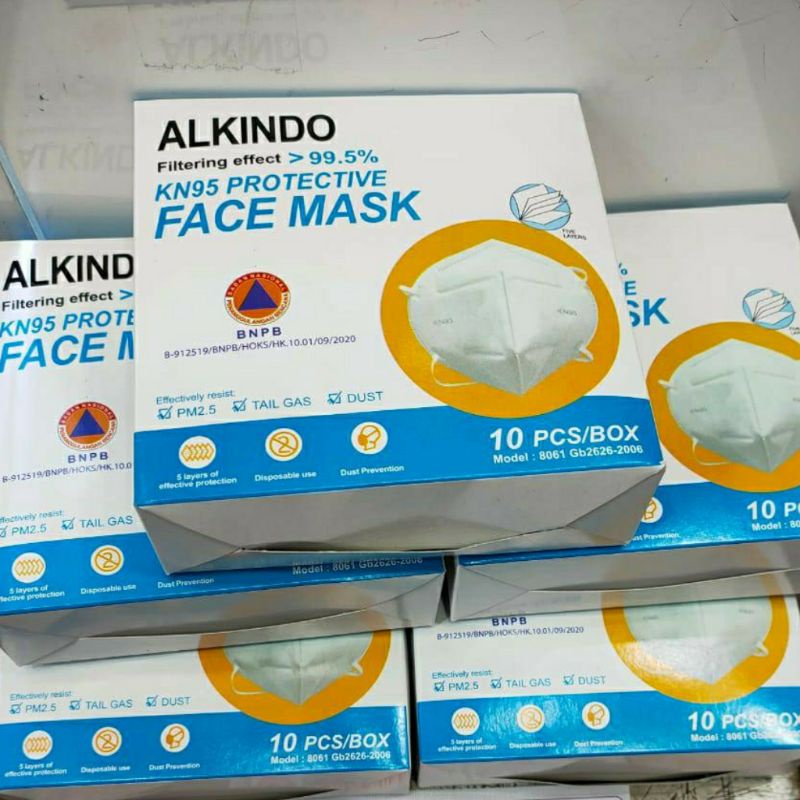 Masker Kn95 KN 95 Penutup Wajah Masker Wajah Mask Alkindo