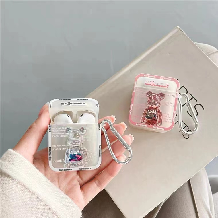 Casing Soft CASE Silikon Motif Kartun Beruang Untuk airpods 3 / 2 / 1 / Pro2